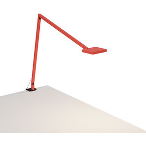 Focaccia 7.00 watt Matte Fire Red Clamp Desk Lamp Portable Light